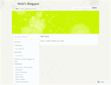 Tablet Screenshot of createwithnicki.wordpress.com