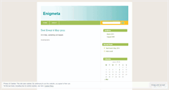 Desktop Screenshot of enigmeta.wordpress.com