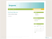 Tablet Screenshot of enigmeta.wordpress.com