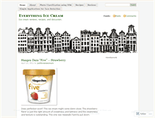 Tablet Screenshot of icecreamdaydreams.wordpress.com
