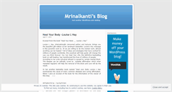 Desktop Screenshot of mrinalkanti.wordpress.com