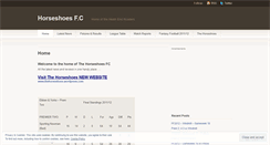 Desktop Screenshot of horseshoesfc.wordpress.com