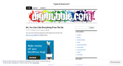 Desktop Screenshot of digibubble.wordpress.com