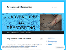 Tablet Screenshot of misadventuresinremodeling.wordpress.com