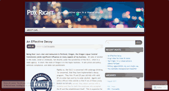 Desktop Screenshot of pdxright.wordpress.com
