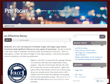 Tablet Screenshot of pdxright.wordpress.com