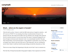 Tablet Screenshot of corymatt.wordpress.com