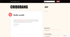 Desktop Screenshot of chidobang.wordpress.com