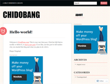 Tablet Screenshot of chidobang.wordpress.com