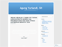 Tablet Screenshot of agungyuriandish.wordpress.com