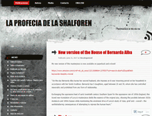 Tablet Screenshot of laprofeciadelashalforen.wordpress.com