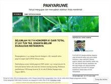 Tablet Screenshot of panyaruwe.wordpress.com