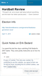 Mobile Screenshot of hardballreview.wordpress.com