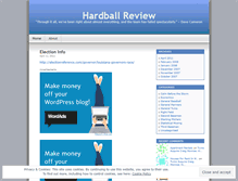 Tablet Screenshot of hardballreview.wordpress.com