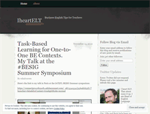 Tablet Screenshot of iheartelt.wordpress.com