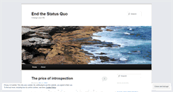 Desktop Screenshot of endthestatusquo.wordpress.com