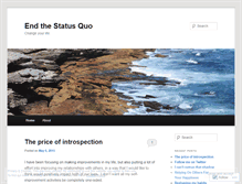 Tablet Screenshot of endthestatusquo.wordpress.com
