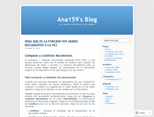 Tablet Screenshot of ana159.wordpress.com