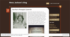 Desktop Screenshot of nenajackson.wordpress.com