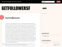 Tablet Screenshot of getfollowersf.wordpress.com