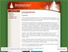 Tablet Screenshot of mathewli.wordpress.com