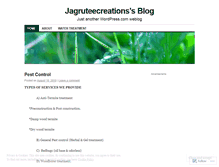 Tablet Screenshot of jagruteecreations.wordpress.com