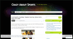 Desktop Screenshot of crazyaboutsports.wordpress.com