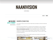 Tablet Screenshot of naanivision.wordpress.com