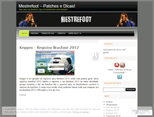 Tablet Screenshot of mestrefoot.wordpress.com