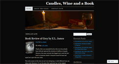 Desktop Screenshot of candleswineandabook.wordpress.com