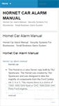 Mobile Screenshot of hornetcaralarmmanualvlci.wordpress.com