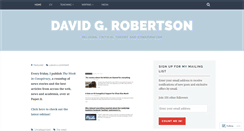Desktop Screenshot of davidgrobertson.wordpress.com
