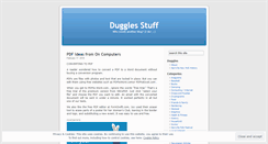 Desktop Screenshot of duggles.wordpress.com