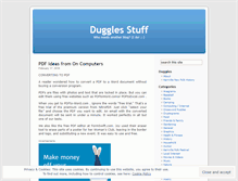 Tablet Screenshot of duggles.wordpress.com