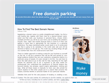 Tablet Screenshot of freedomainparking.wordpress.com