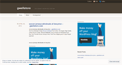 Desktop Screenshot of gwellstore.wordpress.com
