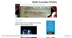 Desktop Screenshot of katielorrainewrites.wordpress.com