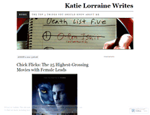 Tablet Screenshot of katielorrainewrites.wordpress.com