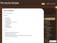 Tablet Screenshot of daviesrecipes.wordpress.com