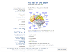 Tablet Screenshot of myhalfofthebrain.wordpress.com