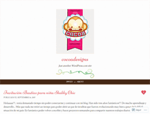 Tablet Screenshot of cocoadesigns.wordpress.com