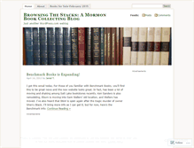 Tablet Screenshot of mormonbookcollecting.wordpress.com