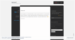 Desktop Screenshot of lemons1.wordpress.com