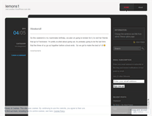 Tablet Screenshot of lemons1.wordpress.com