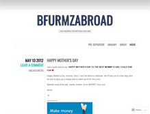 Tablet Screenshot of bfurmzabroad.wordpress.com