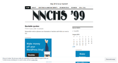 Desktop Screenshot of nnchs99.wordpress.com