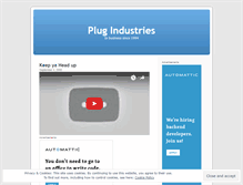 Tablet Screenshot of plugindustries.wordpress.com