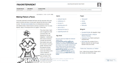 Desktop Screenshot of favoriteparent.wordpress.com