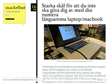 Tablet Screenshot of mackelbot.wordpress.com