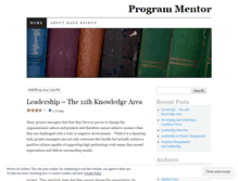 Tablet Screenshot of programmentor.wordpress.com